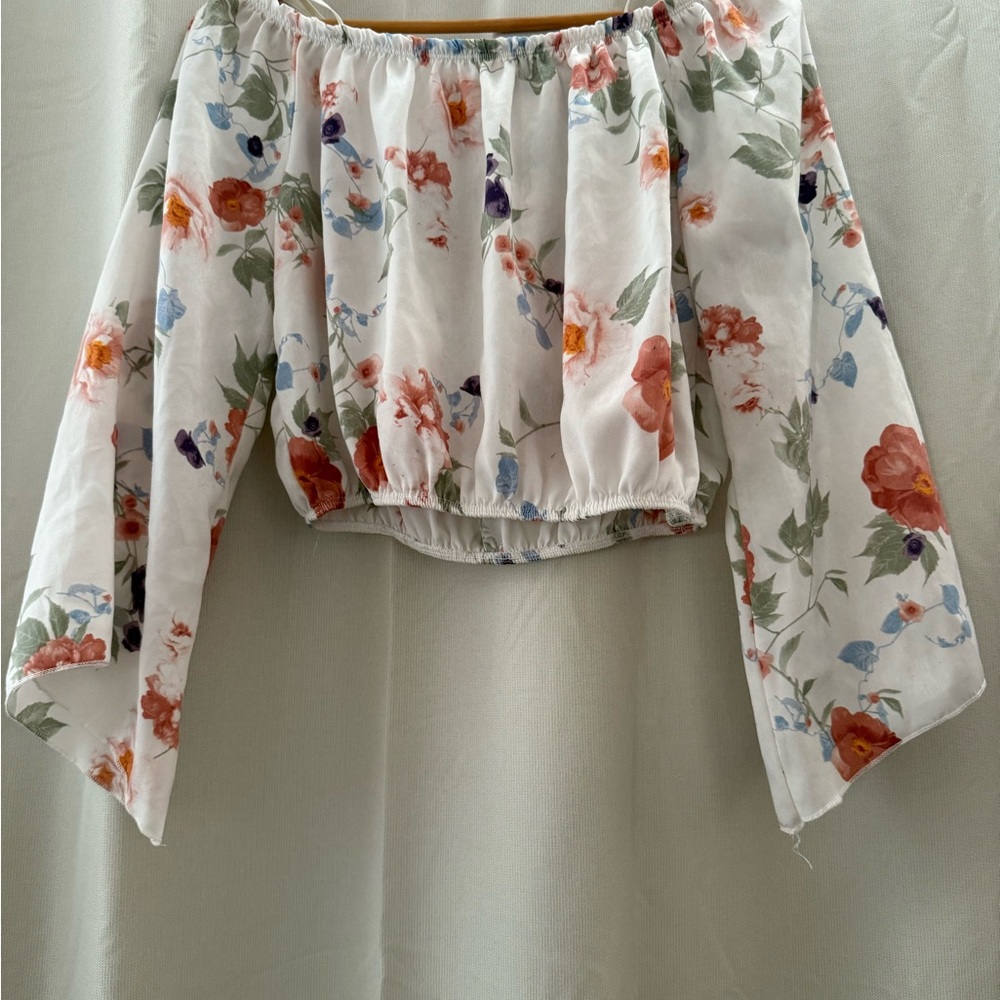 Floral Off-Shoulder Women's Top